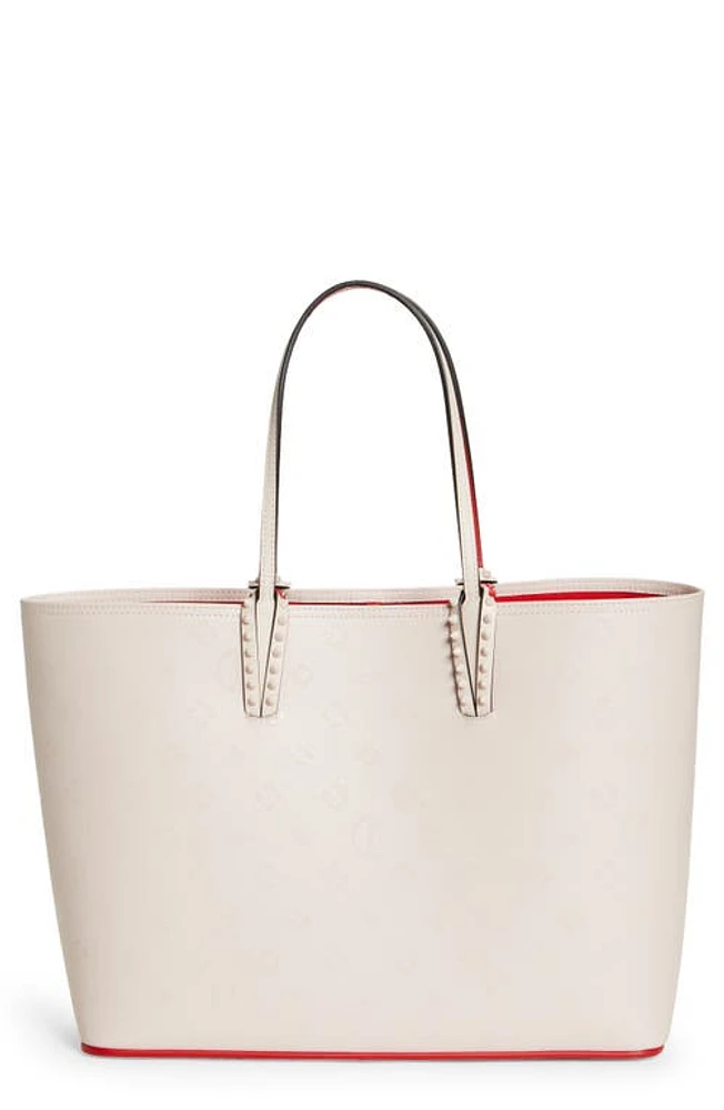 Christian Louboutin Cabata Loubinthesky Leather Tote in W514 Leche at Nordstrom