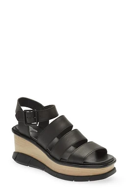 SOREL Joanie III Ankle Strap Wedge Platform Sandal in Black Black at Nordstrom, Size 11