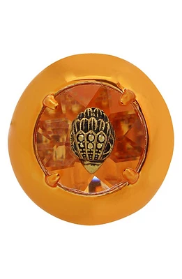 Kurt Geiger London Eagle Head Crystal Cocktail Ring Orange at Nordstrom,