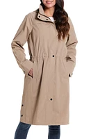 Gallery Water Resistant Raincoat with Removable Hood at Nordstrom,