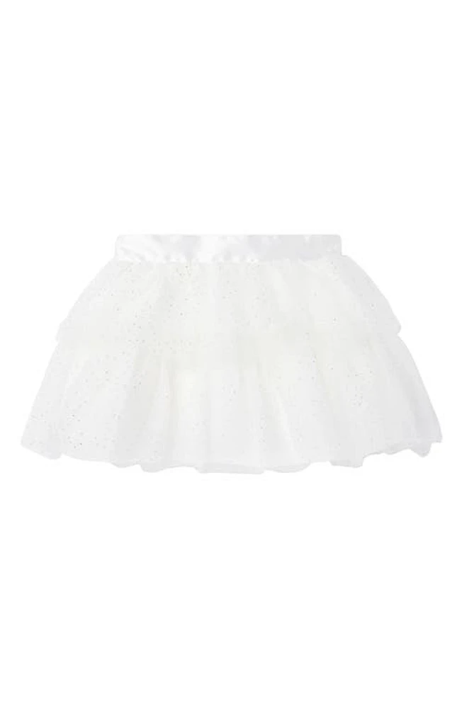 Janie and Jack x Disney Kids' Frozen Glitter Tulle Tutu Skirt Ivory at Nordstrom,