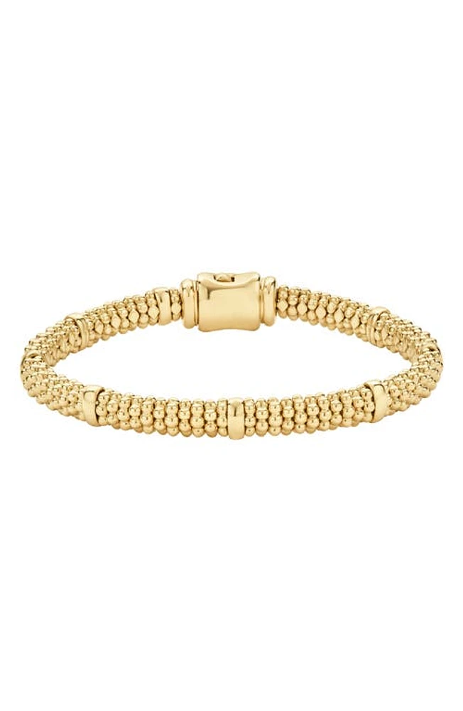 LAGOS Caviar 18K Gold Rope Bracelet at Nordstrom, Size 7