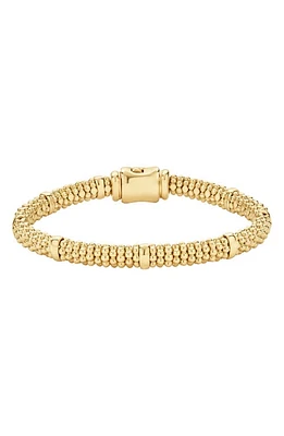 LAGOS Caviar 18K Gold Rope Bracelet at Nordstrom, Size 7