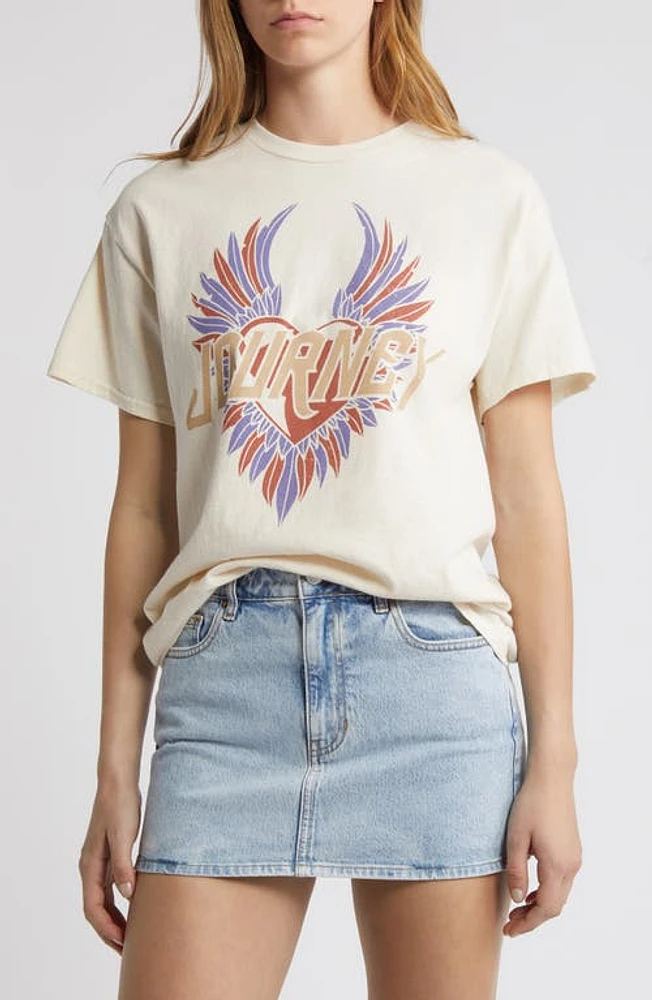 Vinyl Icons Journey Wings Oversize Cotton Graphic T-Shirt Marshmallow at Nordstrom,