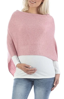 Moozie Luxury Nursing Poncho/Scarf in Raspberry at Nordstrom