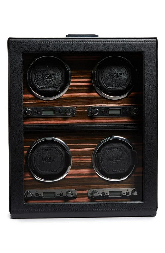 WOLF Roadster -Watch Winder & Case in Black at Nordstrom