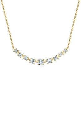 Kwiat Starry Night Curved Bar Diamond Necklace in Yellow at Nordstrom, Size 16