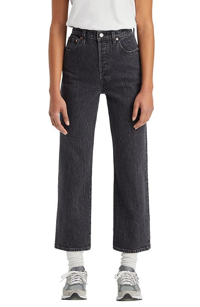 levi's Ribcage Acid Wash High Waist Ankle Straight Leg Jeans Soda Spring at Nordstrom, X 27