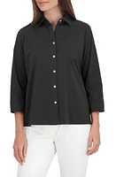 Foxcroft Sanda Cotton Blend Button-Up Shirt at Nordstrom,