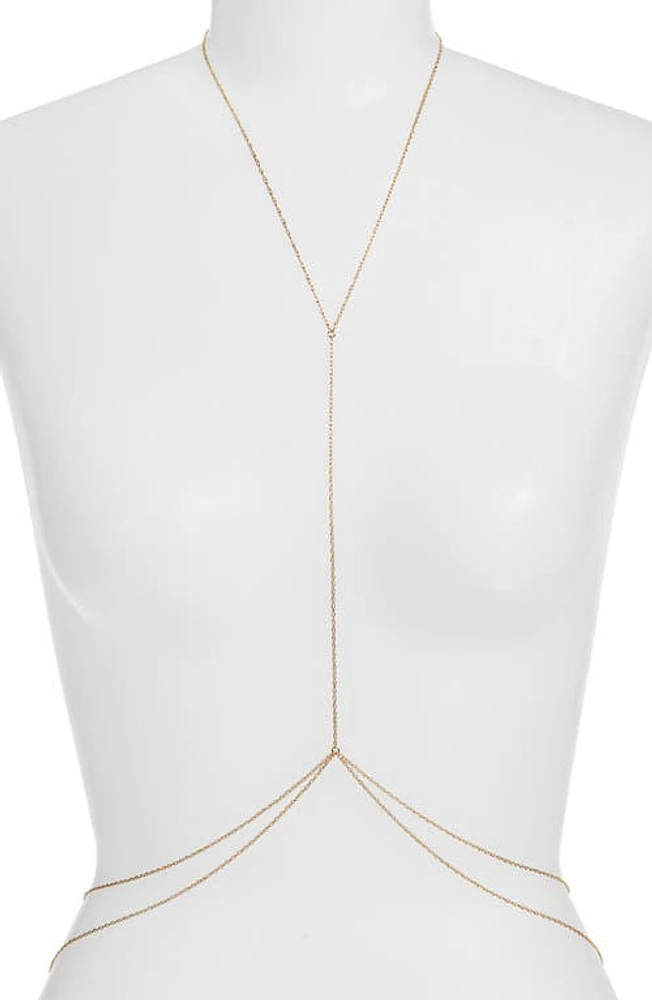 Set & Stones Zeppelin Body Chain in Gold at Nordstrom