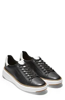 Cole Haan GrandPro Topspin Sneaker Black Leather /White at Nordstrom,