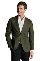 Charles Tyrwhitt Cotton Stretch Slim Fit Jacket Olive Green at Nordstrom,