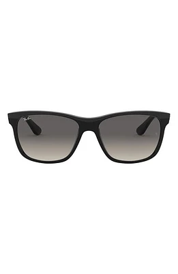 Ray-Ban 'Wayfarer' 58mm Aviator Sunglasses in Black/Grey Gradient at Nordstrom