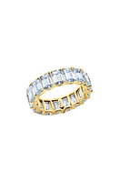 Crislu Emerald Cut Eternity Band Ring in Gold at Nordstrom, Size 8