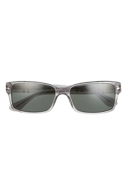 Persol 58mm Rectangular Polarized Sunglasses in Green Pol at Nordstrom