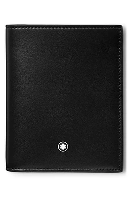 Montblanc Meisterstück Leather Compact Wallet in Black at Nordstrom