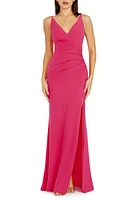 Dress the Population Jordan Ruched Side Slit Gown at Nordstrom,