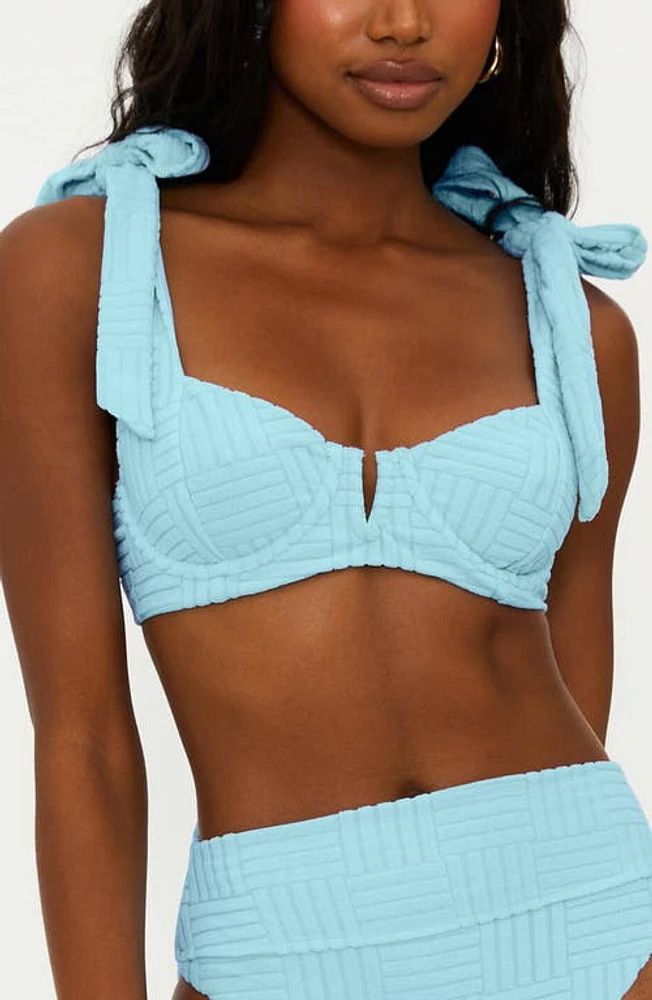 Beach Riot Blair Underwire Bikini Top Blueberry Ice at Nordstrom,