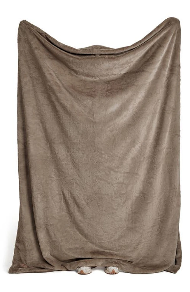 UnHide Li'l Marsh Medium Plush Blanket in Taupe Ducky at Nordstrom, Size Throw