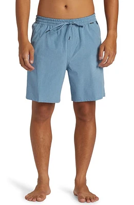 Quiksilver Heather Taxer Amphibian Water Repellent Board Shorts Blue Shadow at Nordstrom,