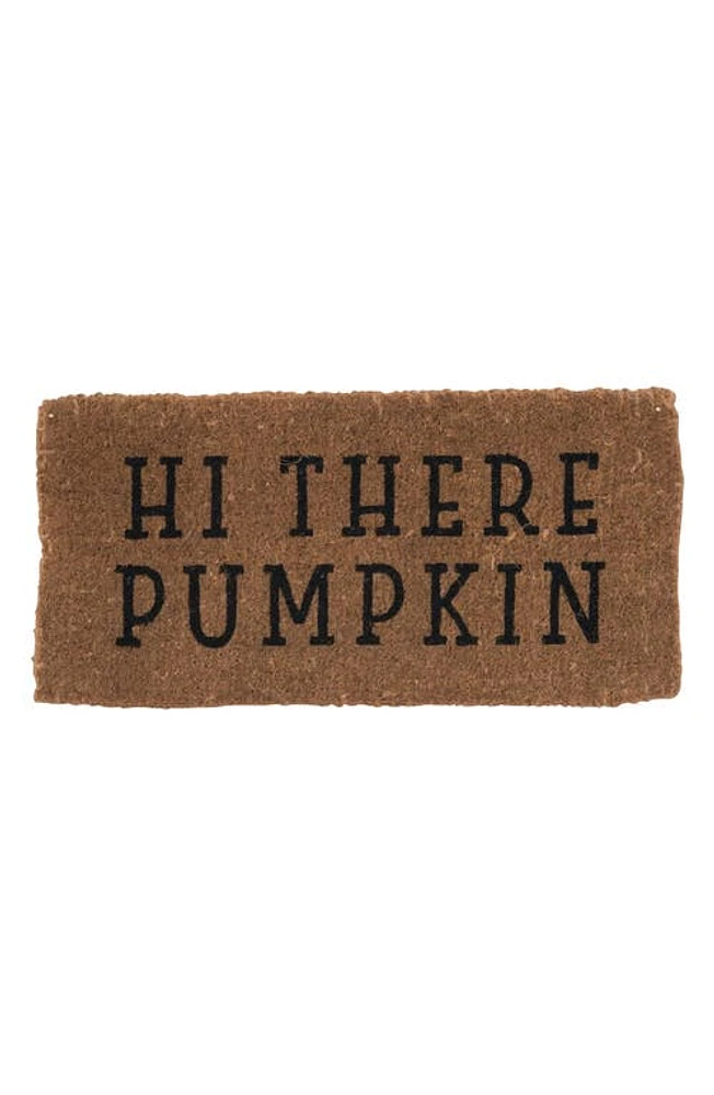 Creative Co-Op Hi There Pumpkin Doormat in Natural at Nordstrom