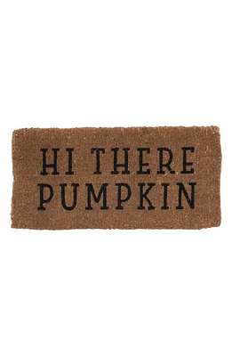 Creative Co-Op Hi There Pumpkin Doormat in Natural at Nordstrom