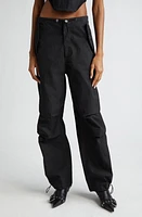 Dion Lee Gender Inclusive Technical Twill Parachute Pants Black at Nordstrom,