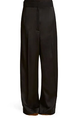 Khaite Banton Loose Fit Pants Black at Nordstrom,