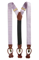 CLIFTON WILSON Lavender Polka Dot Silk Suspenders at Nordstrom