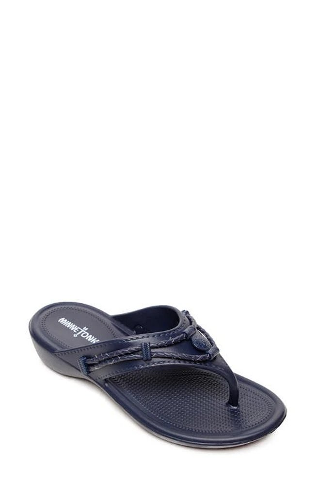 Minnetonka Silverthorne Prism Flip Flop Navy at Nordstrom,