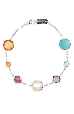 Ippolita Lollipop 7-Stone Link Bracelet in Silver at Nordstrom, Size 2