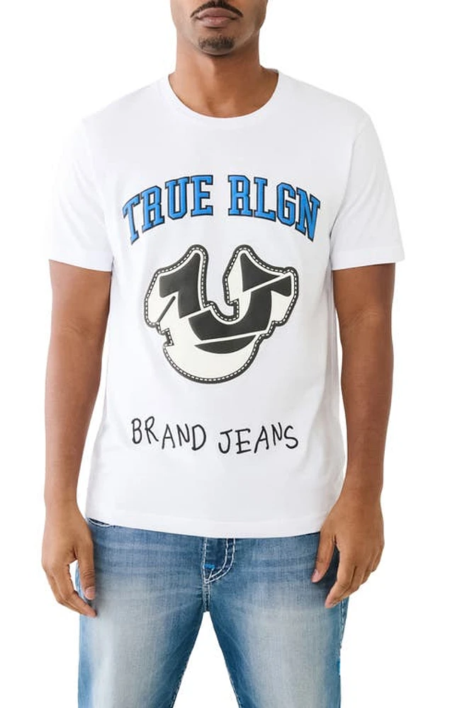 True Religion Brand Jeans Spliced Horseshoe Graphic T-Shirt at Nordstrom,