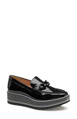 Johnston & Murphy Gracelyn Chain Wedge Loafer Black Patent at Nordstrom,