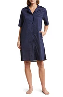 Papinelle Gemma Cotton Short Sleeve Nightshirt Navy at Nordstrom,