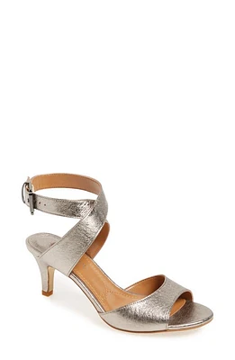 J. Reneé Soncino Strappy Sandal Metallic Taupe Leather at Nordstrom,