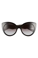 FERRAGAMO Classic 54mm Gradient Cat Eye Sunglasses in Black/Grey Gradient at Nordstrom