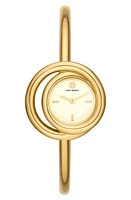 Tory Burch The Miller Bangle Watch, 25mm in Gold at Nordstrom