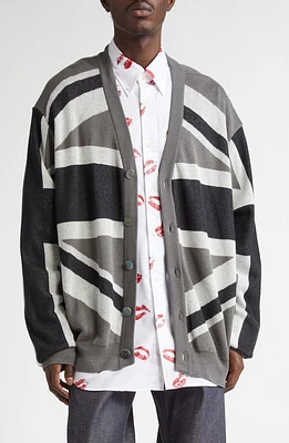 TAKAHIROMIYASHITA TheSoloist. Union Jack Cotton Cardigan Monotone at Nordstrom, Us