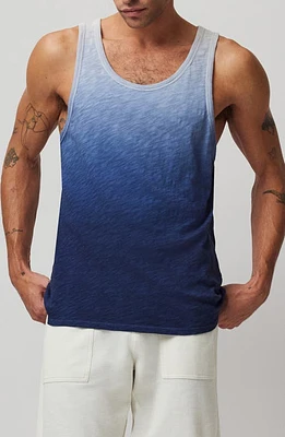 ATM Anthony Thomas Melillo Ombré Cotton Slub Tank Salt Grey /Ink Combo at Nordstrom,