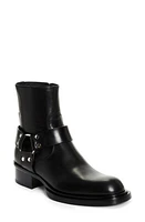 Alexander McQueen Harness Boot Black/Silver at Nordstrom,