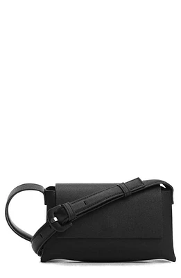 MANGO Flap Crossbody Bag in Black at Nordstrom