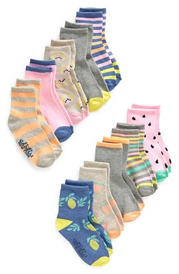 Capelli New York Kids' Assorted 10-Pack Crew Socks in Pink Combo at Nordstrom, Size 2-4T