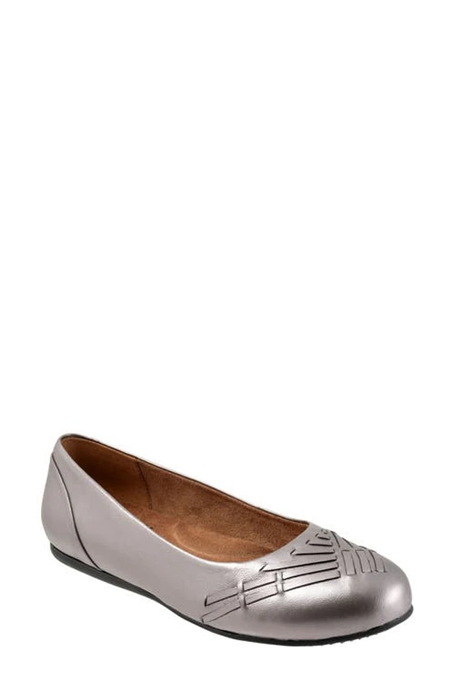 SoftWalk Sonoma Weave Flat Pewter Metal at Nordstrom,