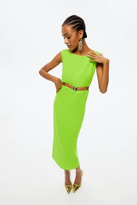 Nocturne Cut-Out Maxi Dress in Bright Green at Nordstrom