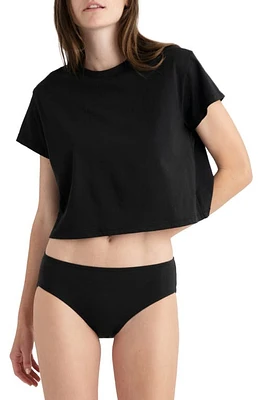 KENT Organic Cotton Crop Top Black at Nordstrom,