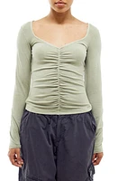 BDG Urban Outfitters Ruched Long Sleeve Top at Nordstrom,