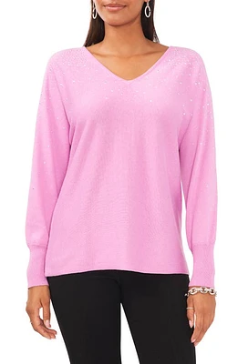 Chaus Bling V-Neck Sweater at Nordstrom,