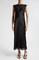 Vince Chiffon Layered Slipdress Black at Nordstrom,