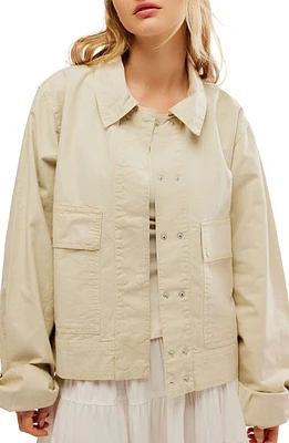 Free People Suzy Cotton & Linen Jacket Spring at Nordstrom,