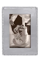 Mariposa Beaded Recycled Aluminum Picture Frame in Silver at Nordstrom, Size 4X6